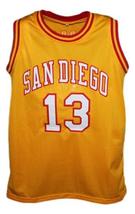 Wilt Chamberlain San Diego Conquistadors Aba Basketball Jersey Yellow Any Size image 4