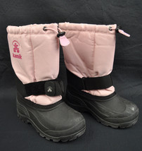 Kamik Rocket Light Pink Insultated Lined Winter Snow Rain Boots 13 Child Girls - $27.94