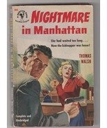 Nightmare in Manhattan by Thomas Walsh 1951 1st pb pr. Edgar Award winner - $20.00