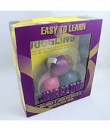 Easy to Learn Juggling Kit 3 Funky Colored Balls and Instruction Book Pa... - $12.73