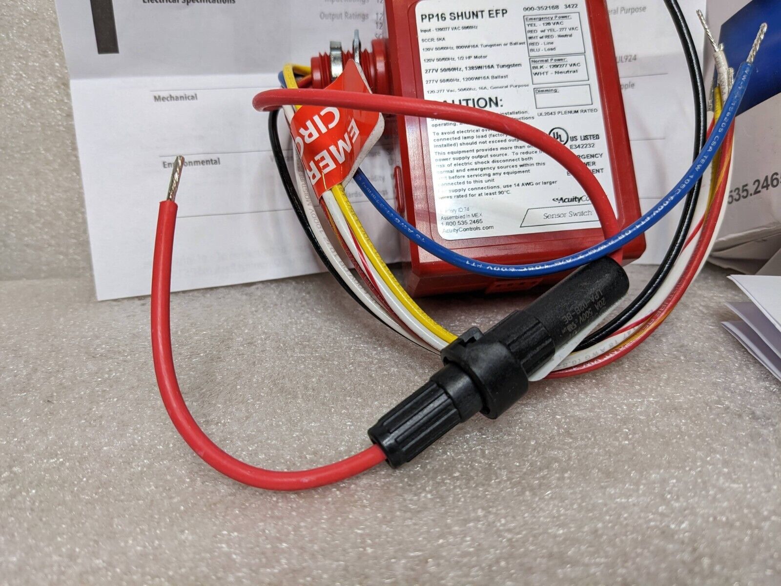 NEW Acuity PP16 SHUNT EFP Bypass Relay Pack Sensor switch Other