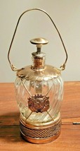 Vintage Glass &amp; Metal Kerosene Style Musical Liquor Decanter &quot;O. Sole Mio&quot; - $19.75