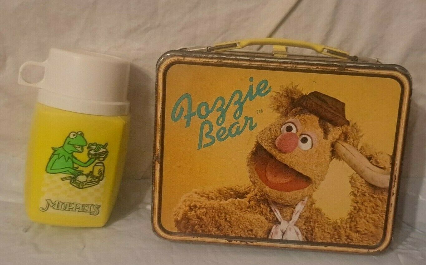 Vintage 80s Sesame Street Lunchbox with Thermos