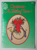 Christmas A Sharing Time Designs by Gloria &amp; Pat Cross Stitch Floral Boo... - $6.92