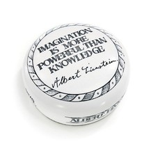 Graduation Gift Paperweight"Imagination is More Powerful Than Knowledge" Albert  - $36.99