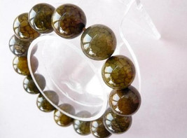 Free Shipping - PERFECT 100% Natural serpentine Prayer Beads charm bracelet / ba - $30.00