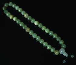 Free Shipping -  Natural Green Jade Meditation yoga Prayer Beads charm bracelet - $20.00