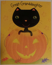 Greeting Halloween Card Great-Granddaughter "Hope you have a Treat-filled" - $1.50