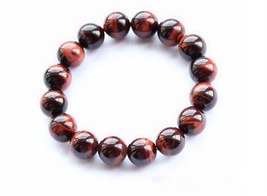 Free Shipping - perfect Natural Red  tiger eye STONE Prayer Beads charm bracelet - $25.99