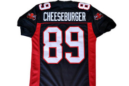 Cheeseburger #89 Mean Machine Longest Yard Movie Football Jersey Black Any Size image 4