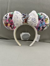 Disney 100 Parks Authentic Minnie Mouse Ears Headband with UV Ink NEW image 1