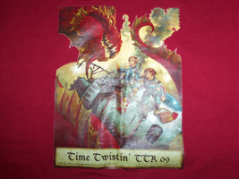 TSLAC 2009 Time Twistin&#39; TTR Texas Teens Read! Red Graphic Print T Shirt... - $17.17