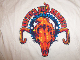 Hotter N Hell Hundred Bikers August 24, 2013 White Graphic Print T Shirt... - $22.21