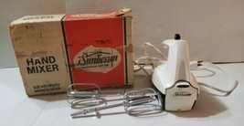 Vintage Sunbeam Mixmaster Hand Mixer Original Beaters-model H 