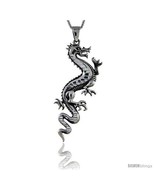 Sterling Silver Chinese Dragon Pendant, 2 1/2 in tall -Style  - $70.66