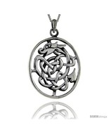 Sterling Silver Celtic Dragon Pendant, 2 in  - $134.45