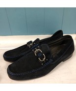 Donald J Pliner DACIO 2 Men’s Black/Blue Suede Slip-On  Loafer Shoes Size 9 - $99.00
