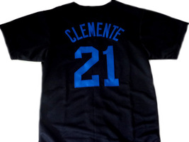 Clemente #21 Santurce Crabbers Puerto Rico New Baseball Jersey Black Any Size image 2