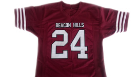 Stilinski #24 Beacon Hills Lacrosse Jersey Teen Wolf TV Serie Maroon Any Size image 4