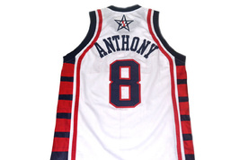Carmelo Anthony Team USA Custom Basketball Jersey White Any Size  image 2