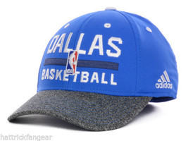 Dallas Mavericks adidas NBA Basketball Practice Stretch Fit Cap Hat L/XL - $20.85