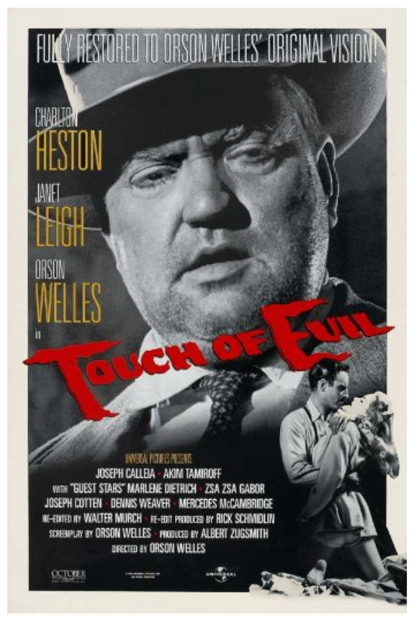 Primary image for 1998 TOUCH OF EVIL Movie POSTER 27x40 40th Ann Release Orson Welles Single-Sided