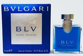 BLV By BVLGARI Men Cologne 0,14 fl.oz Eau De Toilette ( Lot of 2 Pcs ) Mini