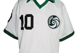 Pele #10 NY Cosmos New Men Soccer Football Jersey White Any Size image 4