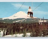 Ski Lift Mount Hood Ski Area Oregon OR UNP Chrome Postcard P3 - $3.91