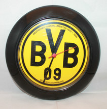 An item in the Sporting Goods category: Borussia Dortmund Bundesliga Soccer Wall Clock 25cm 9.75" BVB 09 Tested Yellow 