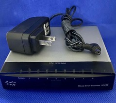 Cisco Small Business 8-Port 10/100 Switch Router SD208 V1.2 Tested Working - $14.30