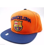 FC Barcelona International Soccer Football Club Flat Bill Snapback Cap Hat - $22.75