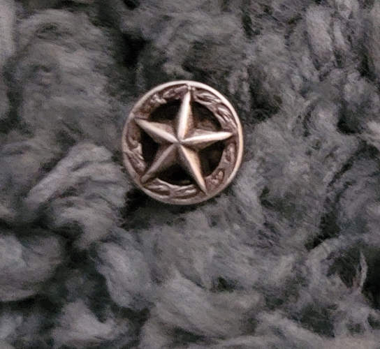 Silver star concho 1 2