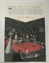 It Gives A Man A New Outlook Cadillac Convertible Vintage Print Ad 1957 - $7.87