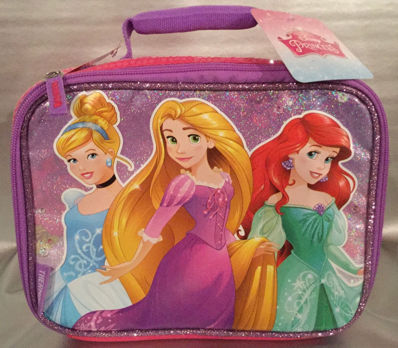 Disney Princess Kids' Single Compartment Lunch Box - Purple