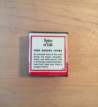  Vintage 70s Spice of Life Thyme tin packaging image 2