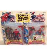 Marvel Ultimate SpiderMan Web Wingsuit + Crossbow Chaos Power Webs Figur... - $12.94