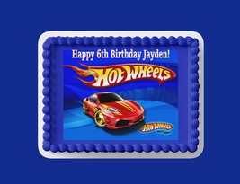Hot Wheels Red Car Cake Topper - $10.99