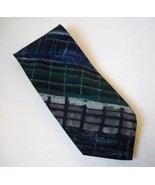 Ungaro Paris Neck Tie Blue Green Gray 100% Italian Silk Mens Geometric S... - $29.00