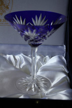 Faberge Crystal Martini Glasses Set Of 4 New In Presentation box