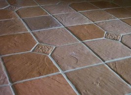 Six 12x12 Dot-Cut Slate Molds to Make 100s of Cement Floor Tiles For $0.30 Each image 1