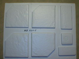 Six 12x12 Dot-Cut Slate Molds to Make 100s of Cement Floor Tiles For $0.30 Each image 2