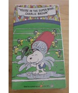 Peanuts Snoopy &quot;You&#39;re in the Super Bowl, Charlie Brown!&quot; VH - $6.00
