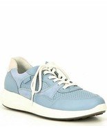  Ecco Dusty Blue Women&#39;s Soft 7 Runner Leather Lace-Up Sneaker Size 8-8.... - $74.76