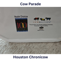 Cow Parade Houston Chronicow with Original Box 2001 Pre-Loved image 4