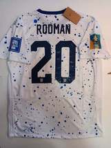 Trinity Rodman USA USWNT 2023 World Cup 4 Star White Home Mens Soccer Je... - $100.00