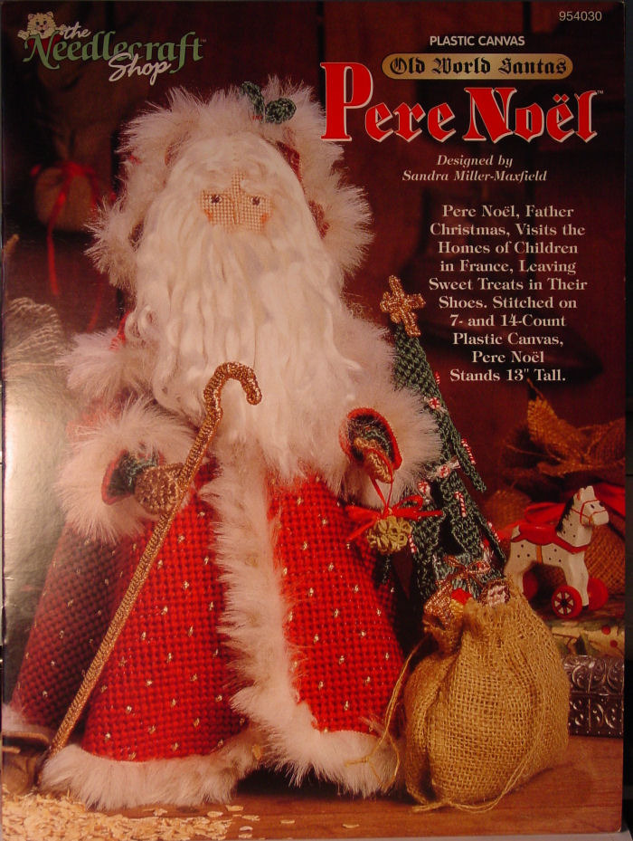 Primary image for Pattern Plastic Canvas Old World Santa - Pere Noel - France