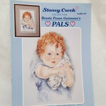 Pals Child Kitten Baby Cross Stitch Leaflet 69 Stoney Creek 1993 - $9.99