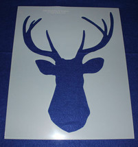 Buck-Deer Head Stencil F-Mylar 14 Mil 17.5" H X 14"W - Painting /Crafts/Template - $24.54