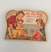Vintage 40s Rare "My Darling" needle book image 1